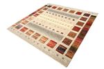 Gabbeh Rug - Loribaft Indus square  - 205 x 204 cm - cream