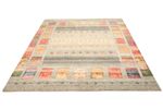 Gabbeh Rug - Loribaft Indus square  - 205 x 204 cm - cream