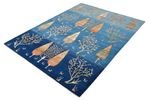 Gabbeh Rug - Loribaft Indus - 206 x 150 cm - blue