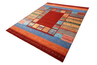 Gabbeh Rug - Loribaft Indus - 249 x 206 cm - red