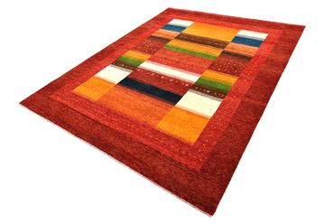 Gabbeh Rug - Loribaft Indus - 259 x 203 cm - red