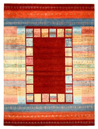 Gabbeh Rug - Loribaft Indus - 336 x 250 cm - red