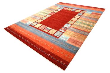 Gabbeh Rug - Loribaft Indus - 336 x 250 cm - red