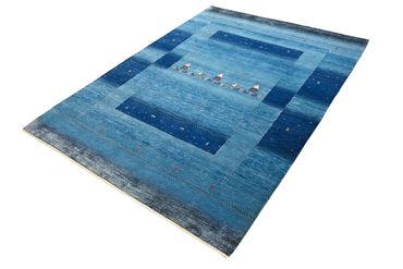 Gabbeh Rug - Loribaft Indus - 201 x 152 cm - sea blue