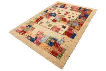 Gabbeh Rug - Loribaft Indus - 244 x 177 cm - multicolored