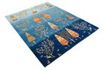 Gabbeh Rug - Loribaft Indus - 247 x 173 cm - sea blue