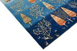 Gabbeh Rug - Loribaft Indus - 247 x 173 cm - sea blue