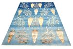 Gabbeh Rug - Loribaft Indus - 247 x 173 cm - sea blue