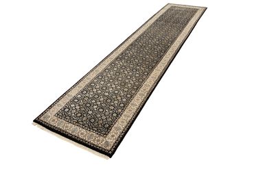 Runner Oriental Rug - Bidjar - Indus - 368 x 83 cm - dark beige