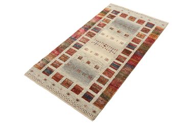 Gabbeh Rug - Loribaft Indus - 139 x 74 cm - multicolored