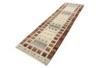 Runner Gabbeh Rug - Loribaft Indus - 294 x 82 cm - multicolored