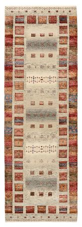 Runner Gabbeh Rug - Loribaft Indus - 256 x 84 cm - multicolored