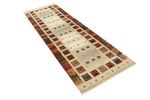 Runner Gabbeh Rug - Loribaft Indus - 245 x 83 cm - multicolored