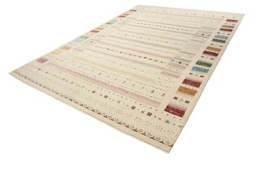 Gabbeh Rug - Loribaft Indus - 356 x 251 cm - light beige