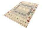 Gabbeh Rug - Loribaft Indus - 204 x 146 cm - light beige