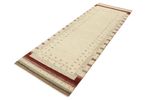 Runner Gabbeh Rug - Loribaft Indus - 243 x 84 cm - light beige