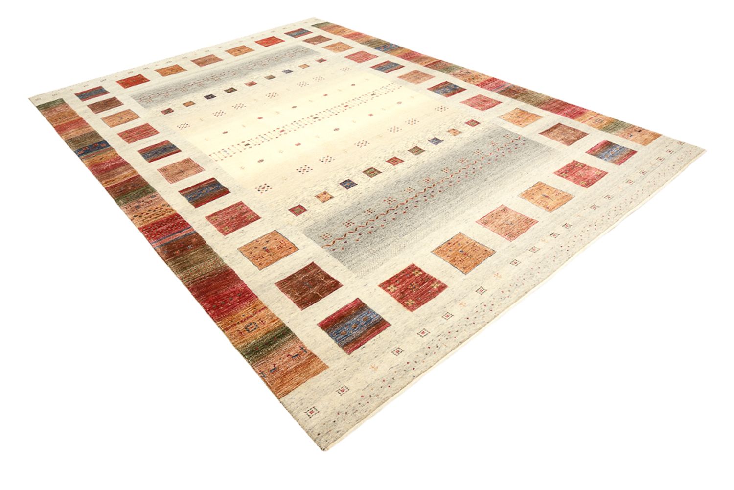 Gabbeh Rug - Loribaft Indus - 341 x 248 cm - multicolored