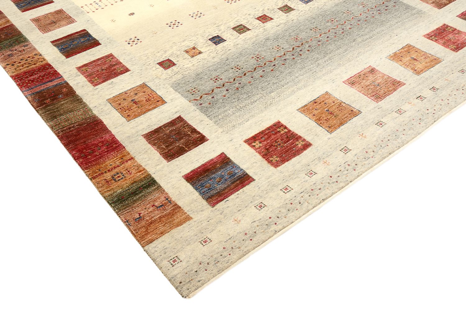 Gabbeh Rug - Loribaft Indus - 341 x 248 cm - multicolored