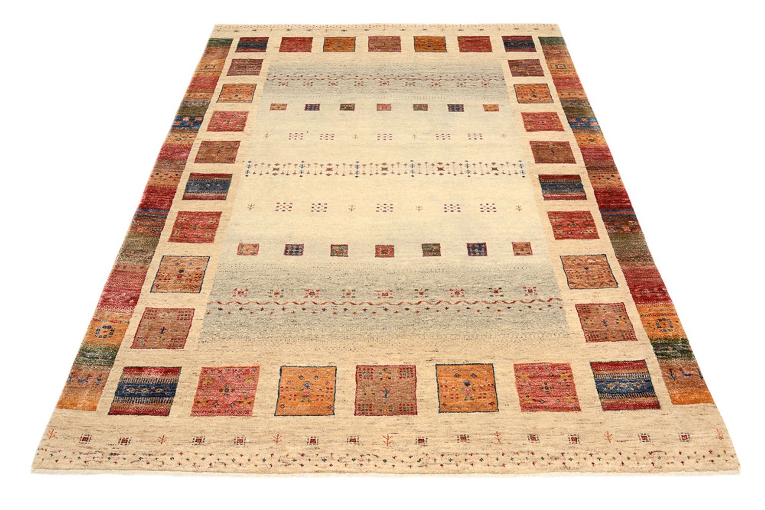 Gabbeh Rug - Loribaft Indus - 207 x 148 cm - multicolored