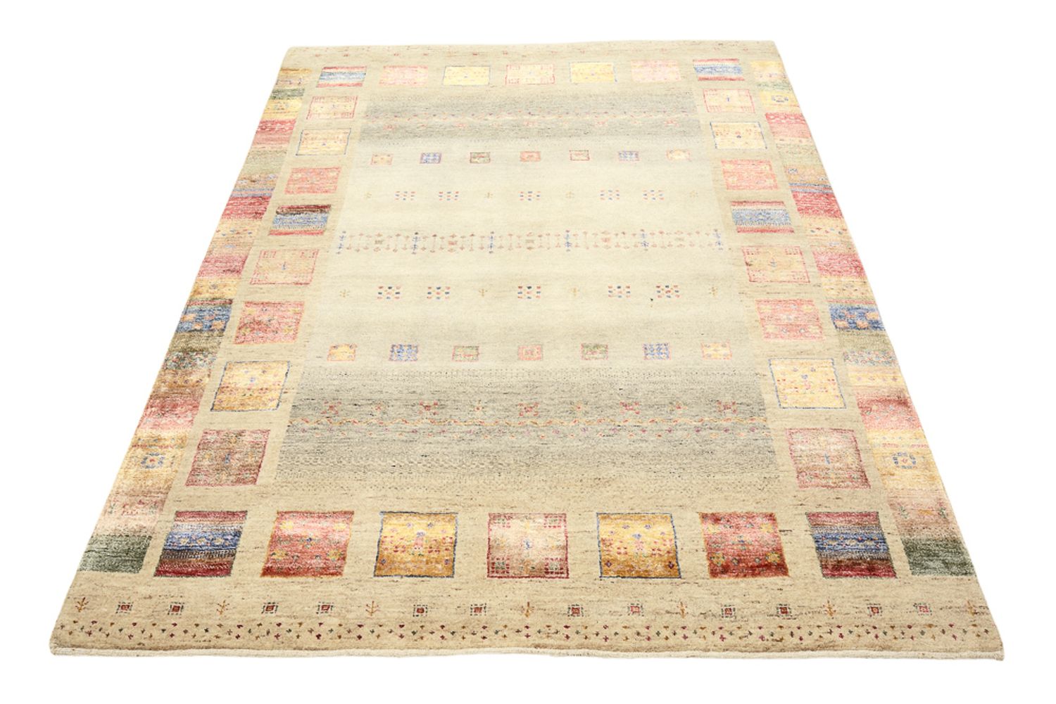 Gabbeh Rug - Loribaft Indus - 207 x 148 cm - multicolored