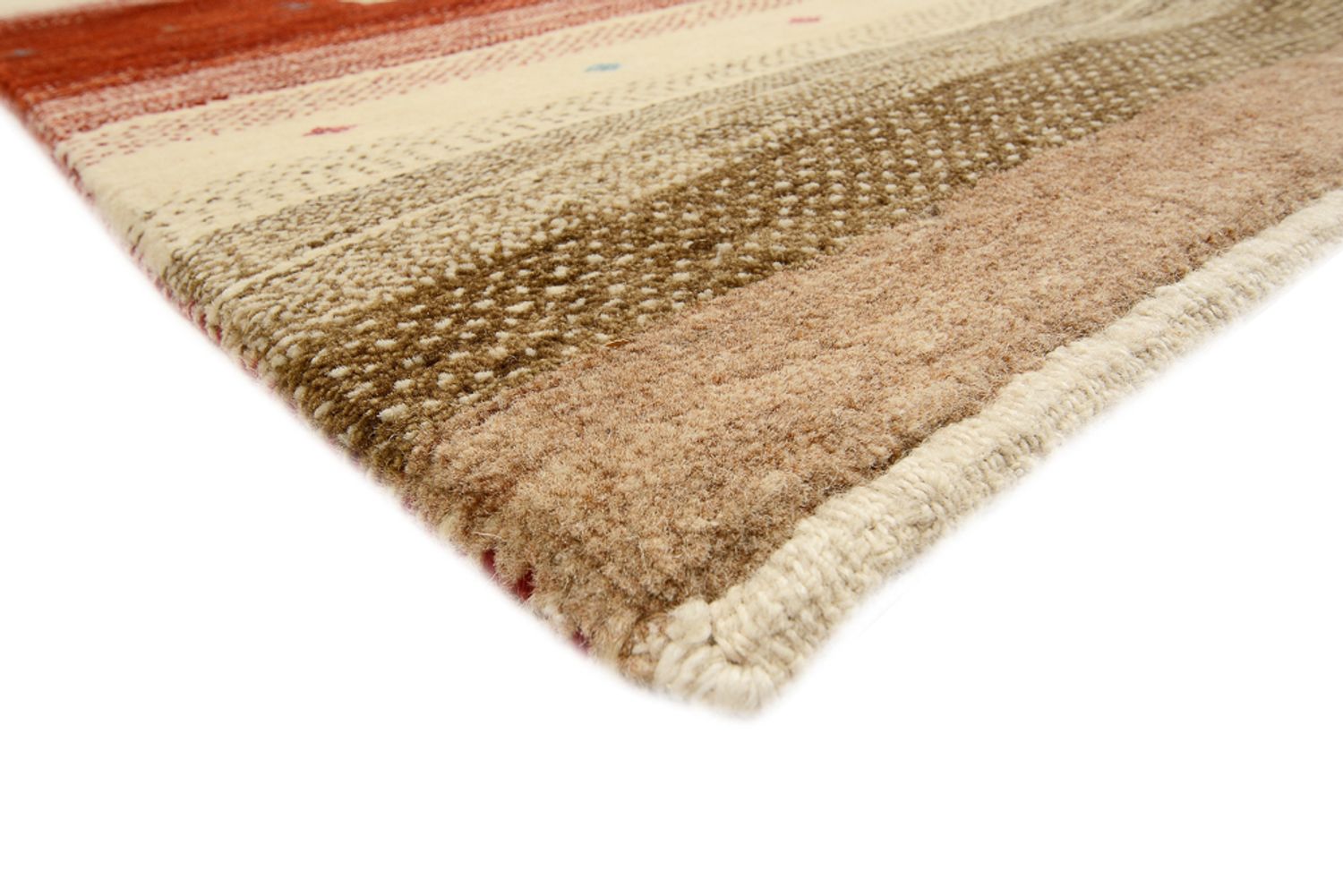 Gabbeh Rug - Loribaft Indus - 356 x 255 cm - light beige