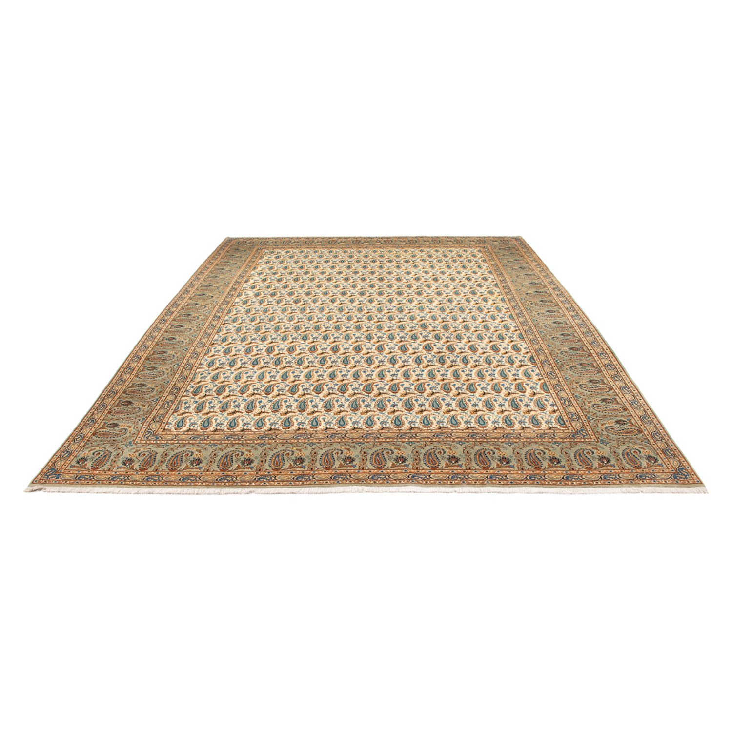 Perser Rug - Keshan - 350 x 270 cm - light green