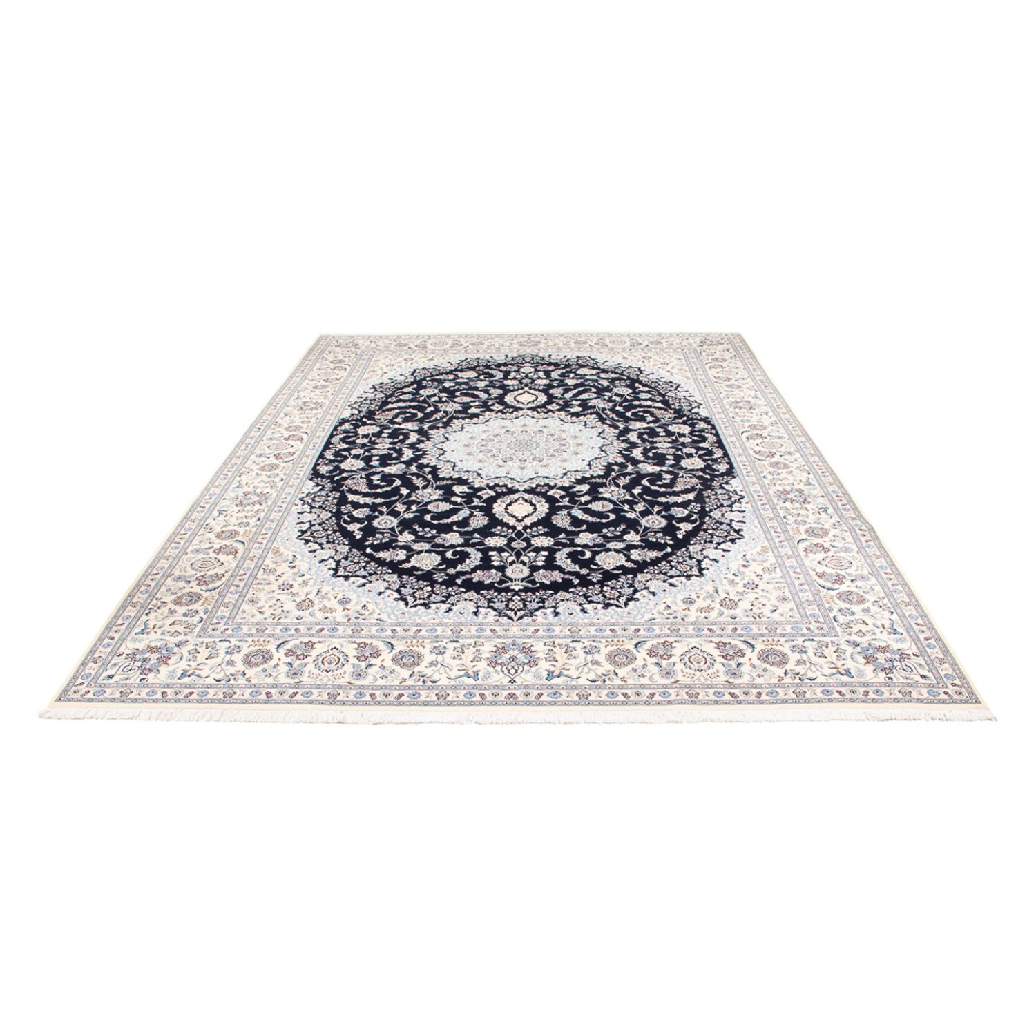 Perser Rug - Nain - Premium - 345 x 252 cm - dark blue