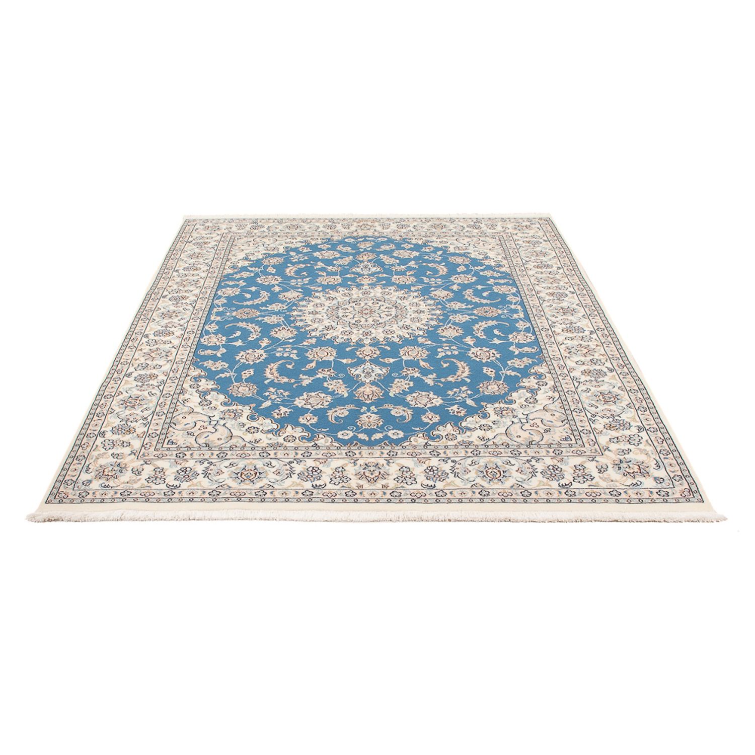 Perser Rug - Nain - Premium - 206 x 147 cm - blue