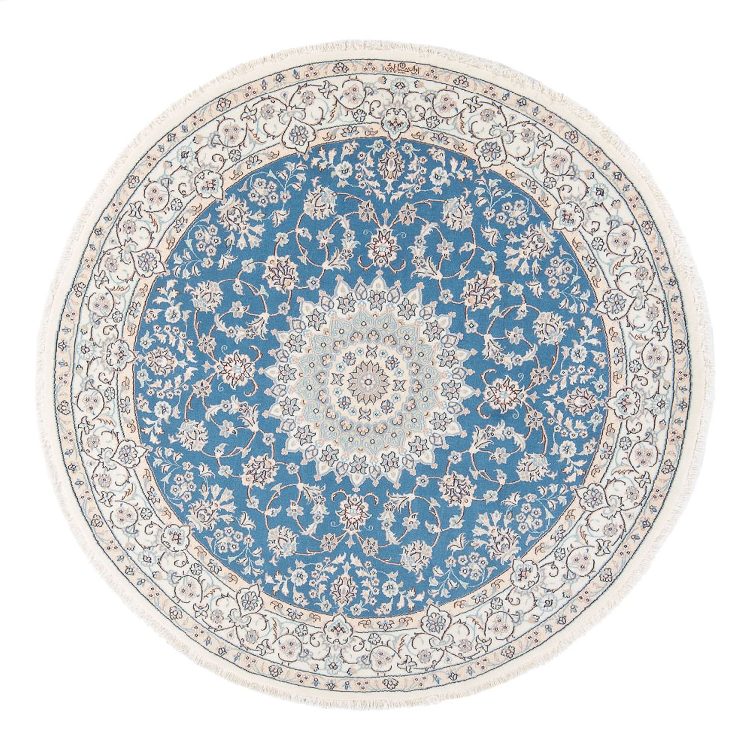 Perser Rug - Nain - Premium round  - 157 x 150 cm - blue