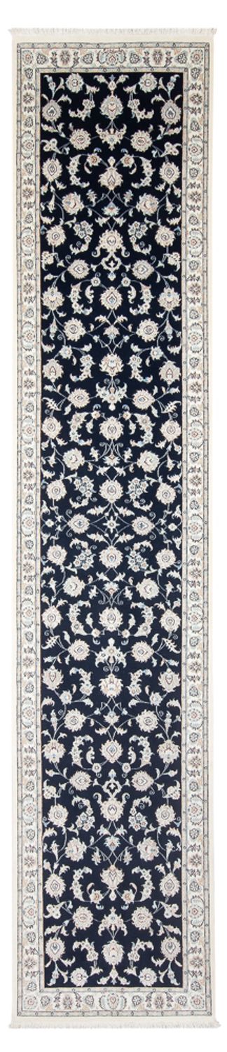 Runner Perser Rug - Nain - Premium - 394 x 92 cm - dark blue