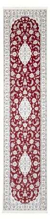 Runner Perser Rug - Nain - Premium - 347 x 87 cm - red