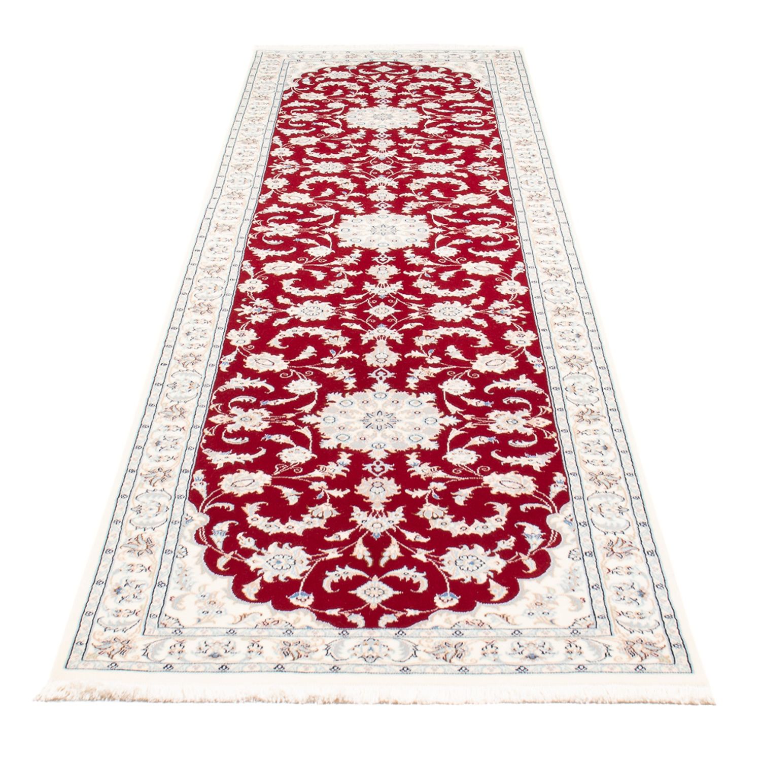 Runner Perser Rug - Nain - Premium - 297 x 80 cm - red