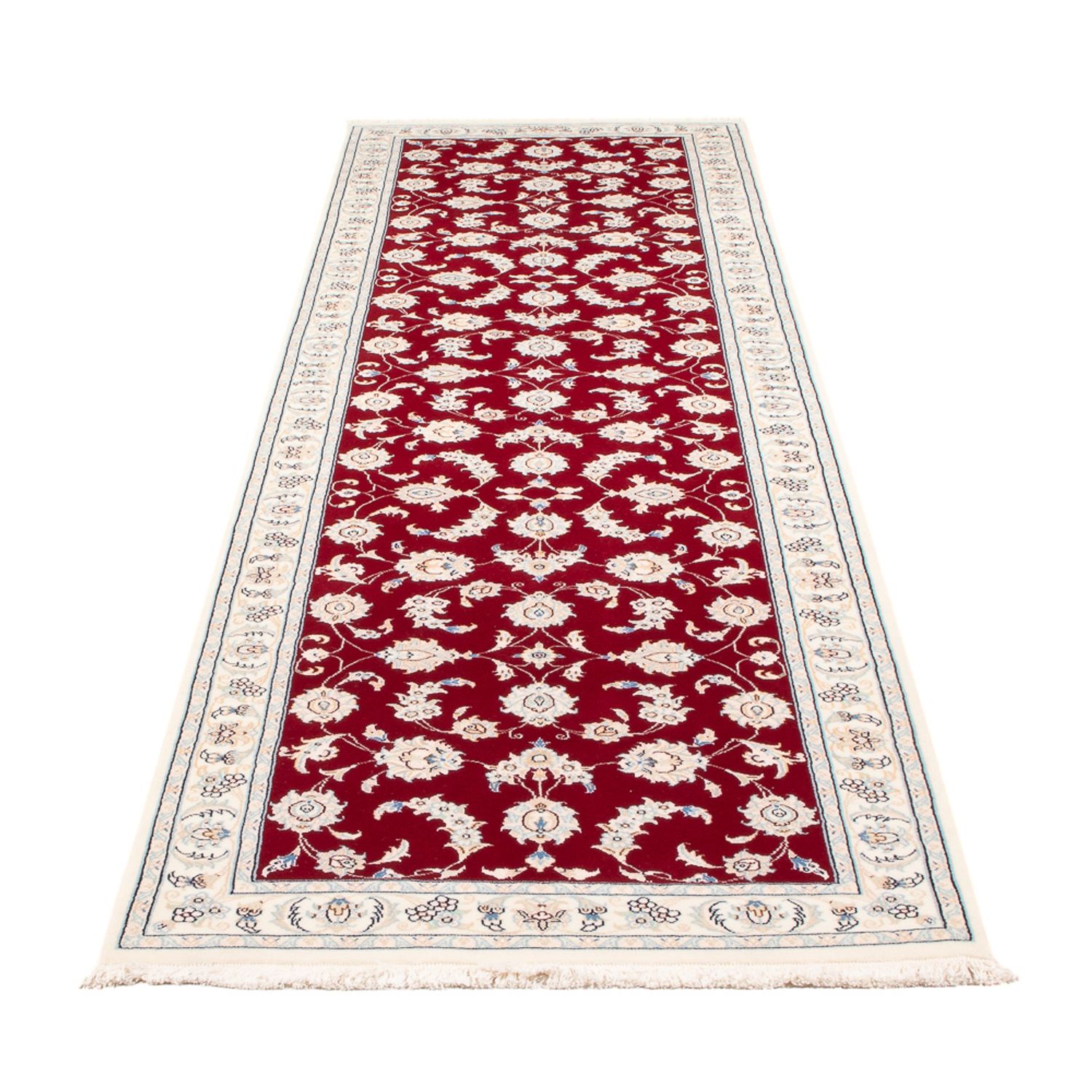 Runner Perser Rug - Nain - Premium - 297 x 82 cm - red