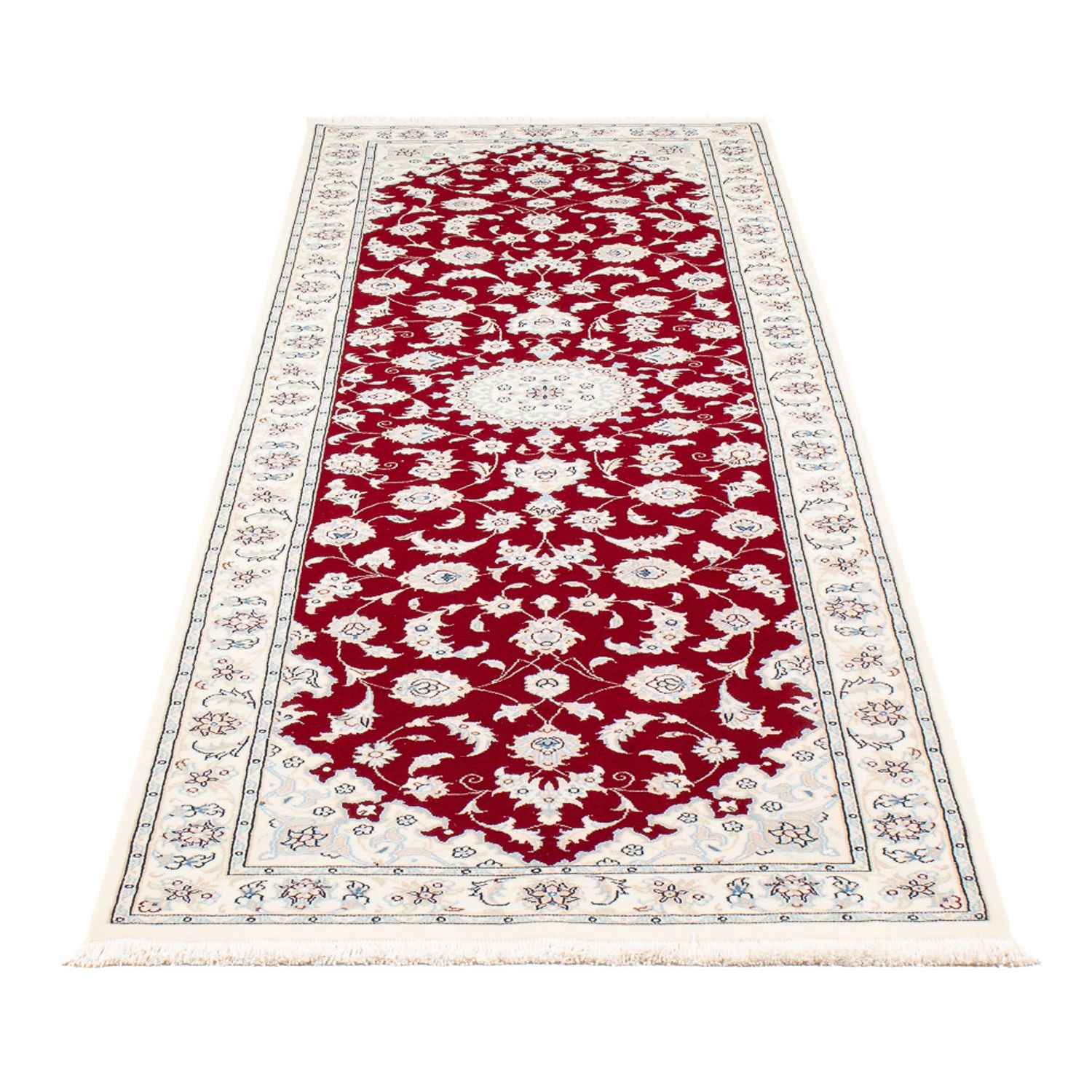 Runner Perser Rug - Nain - Premium - 250 x 78 cm - red