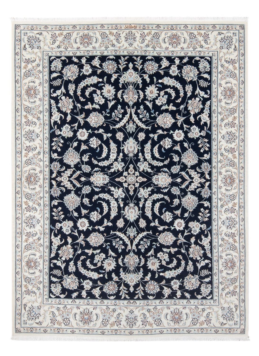 Perser Rug - Nain - Premium - 200 x 149 cm - dark blue