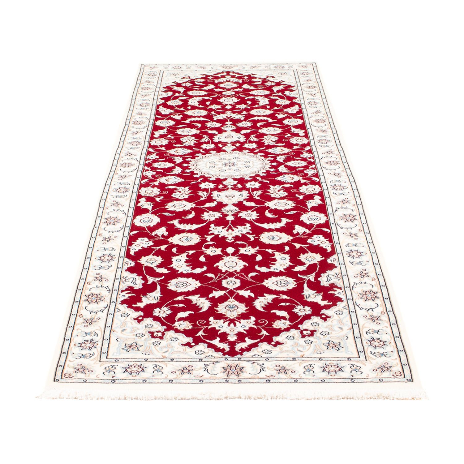 Runner Perser Rug - Nain - Premium - 243 x 81 cm - red