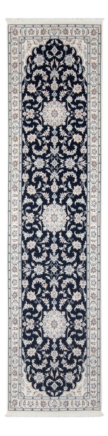 Runner Perser Rug - Nain - Premium - 296 x 81 cm - dark blue