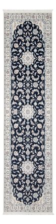 Runner Perser Rug - Nain - Premium - 296 x 81 cm - dark blue