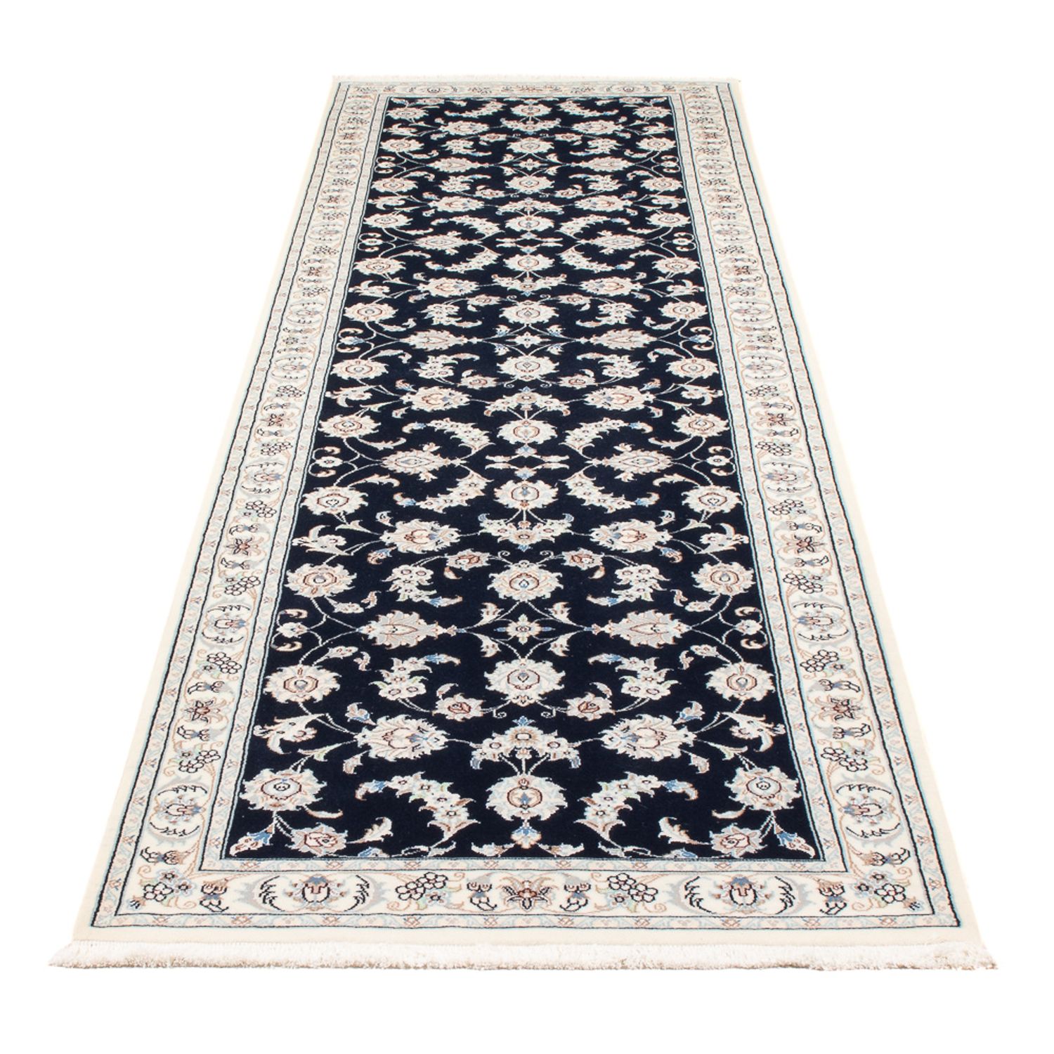 Runner Perser Rug - Nain - Premium - 301 x 82 cm - dark blue