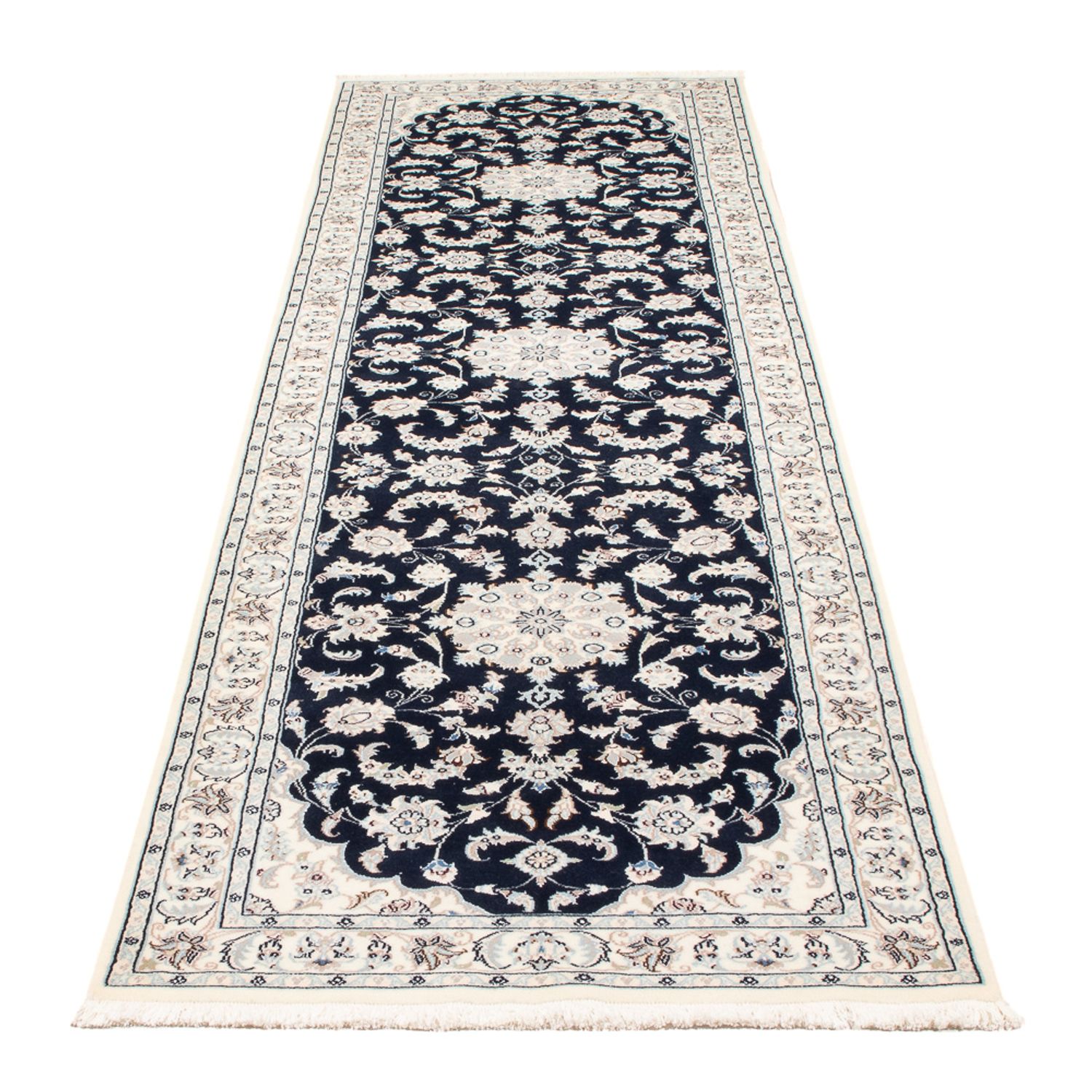 Runner Perser Rug - Nain - Premium - 294 x 80 cm - dark blue