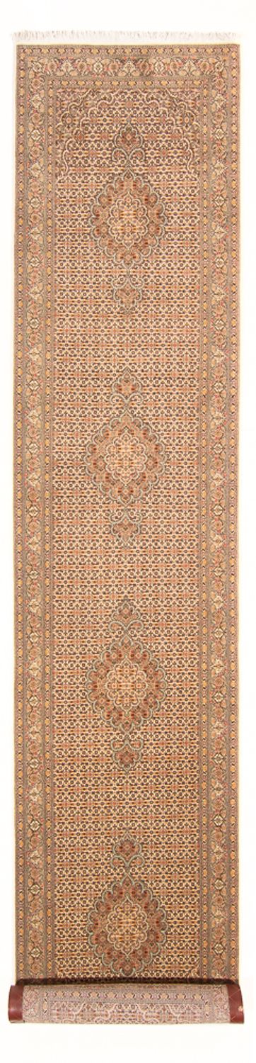 Runner Perser Rug - Tabriz - Royal - 393 x 80 cm - beige