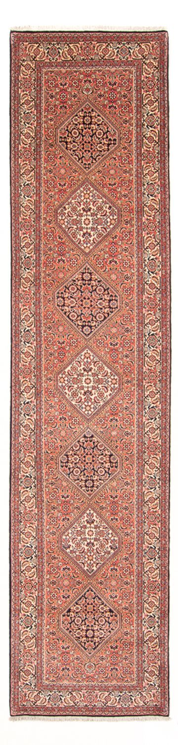 Runner Perser Rug - Bidjar - 381 x 89 cm - red