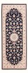 Runner Perser Rug - Tabriz - Royal - 208 x 82 cm - dark blue