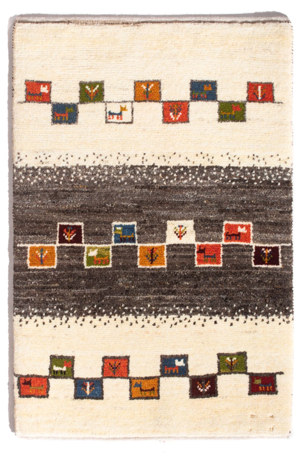 Gabbeh Rug - Perser - 92 x 63 cm - multicolored