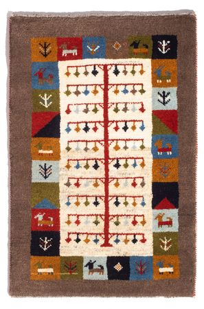 Gabbeh Rug - Perser - 88 x 61 cm - multicolored