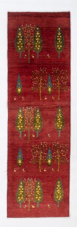 Runner Gabbeh Rug - Perser - 240 x 70 cm - red