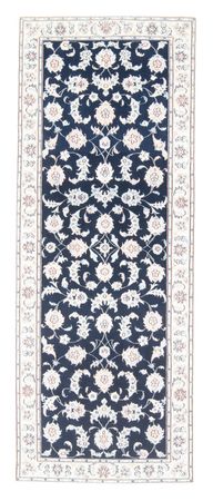 Runner Perser Rug - Nain - Royal - 198 x 81 cm - dark blue