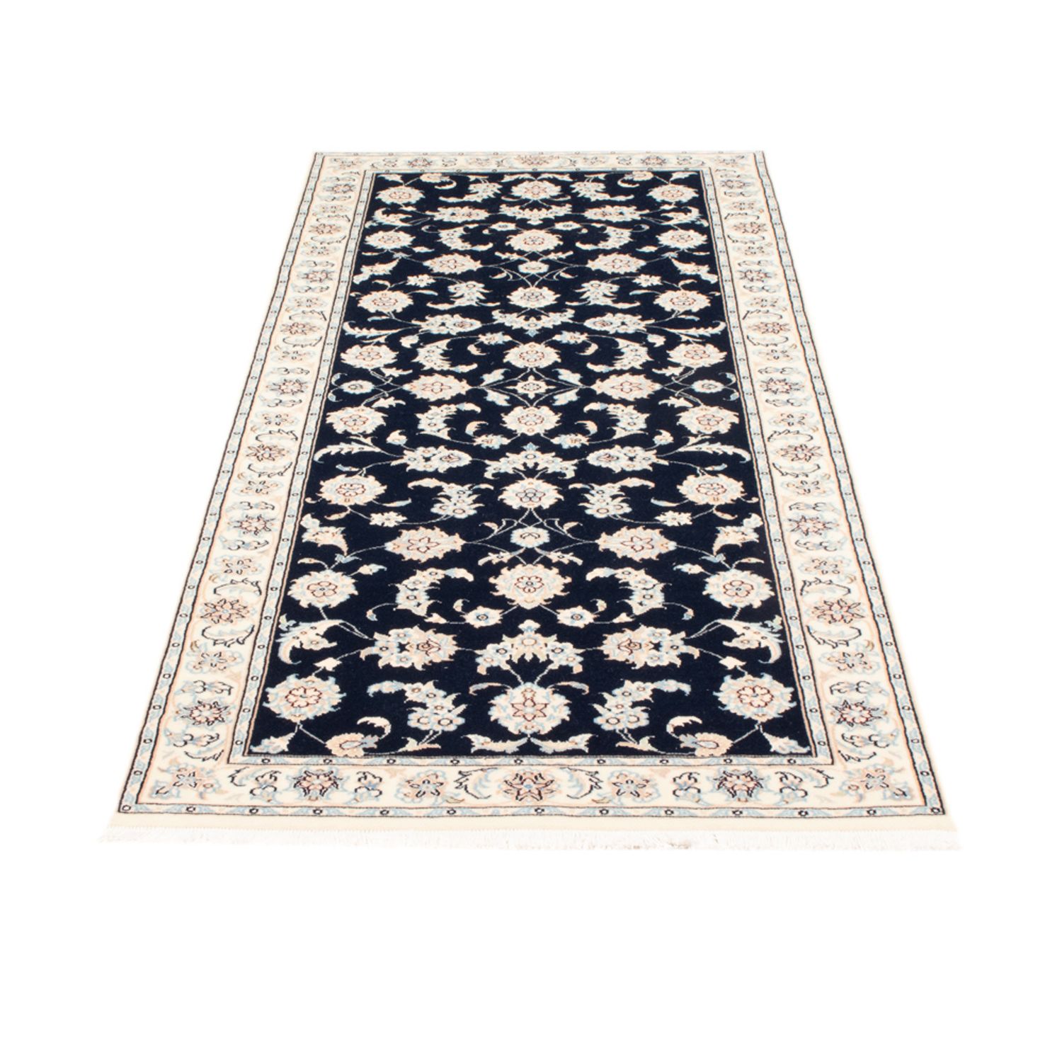 Runner Perser Rug - Nain - Royal - 200 x 80 cm - dark blue