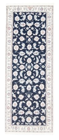 Runner Perser Rug - Nain - Royal - 207 x 80 cm - dark blue