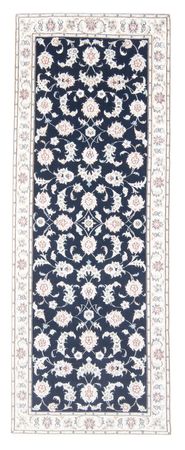 Runner Perser Rug - Nain - Royal - 203 x 79 cm - dark blue